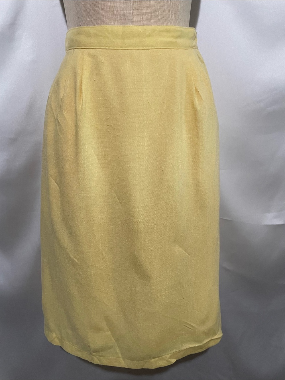 Vintage ARC American Rag Cie 100% Linen Pencil Midi Skirt | Made in USA